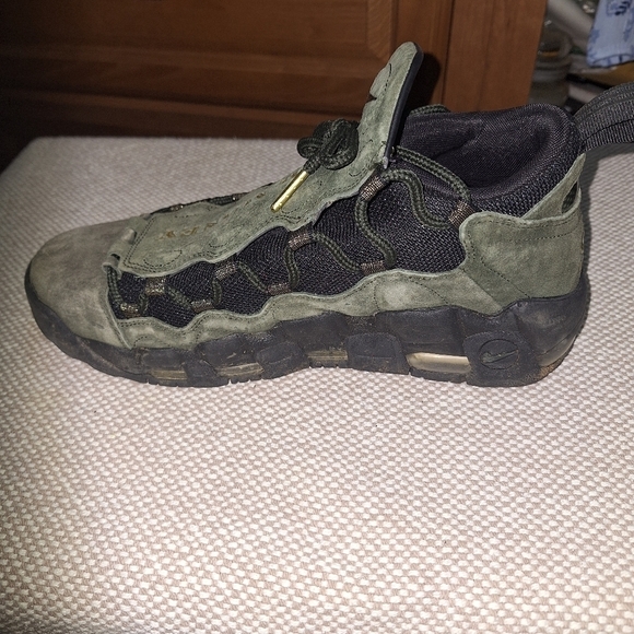 Nike Green and Black Air Money Sneakers with Rugged Design In A Size 9. main image 9